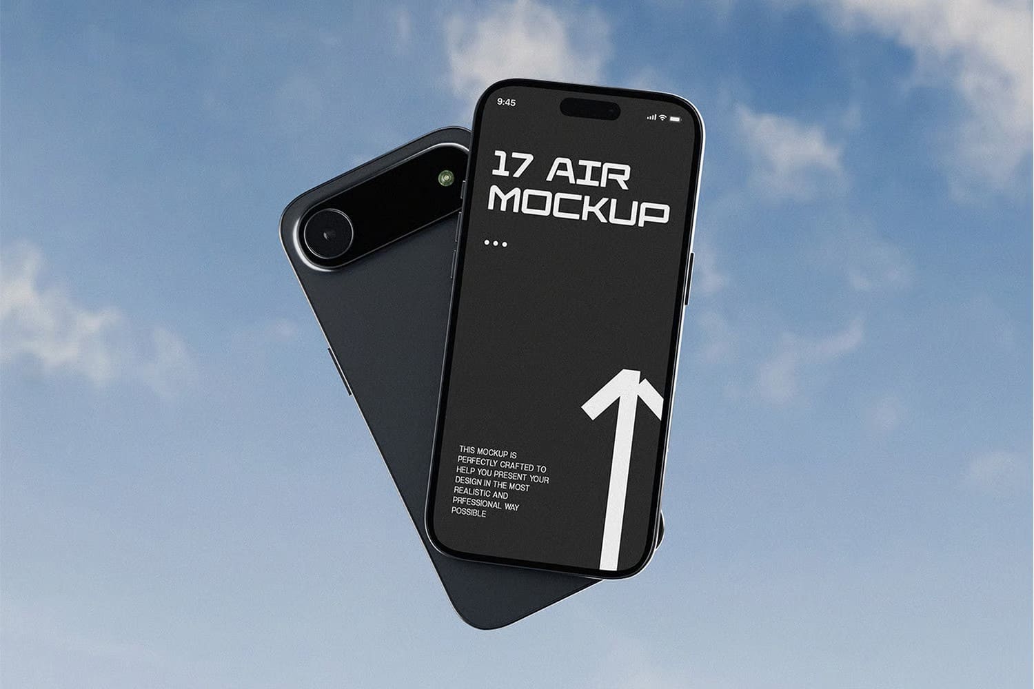An iPhone Air mockup