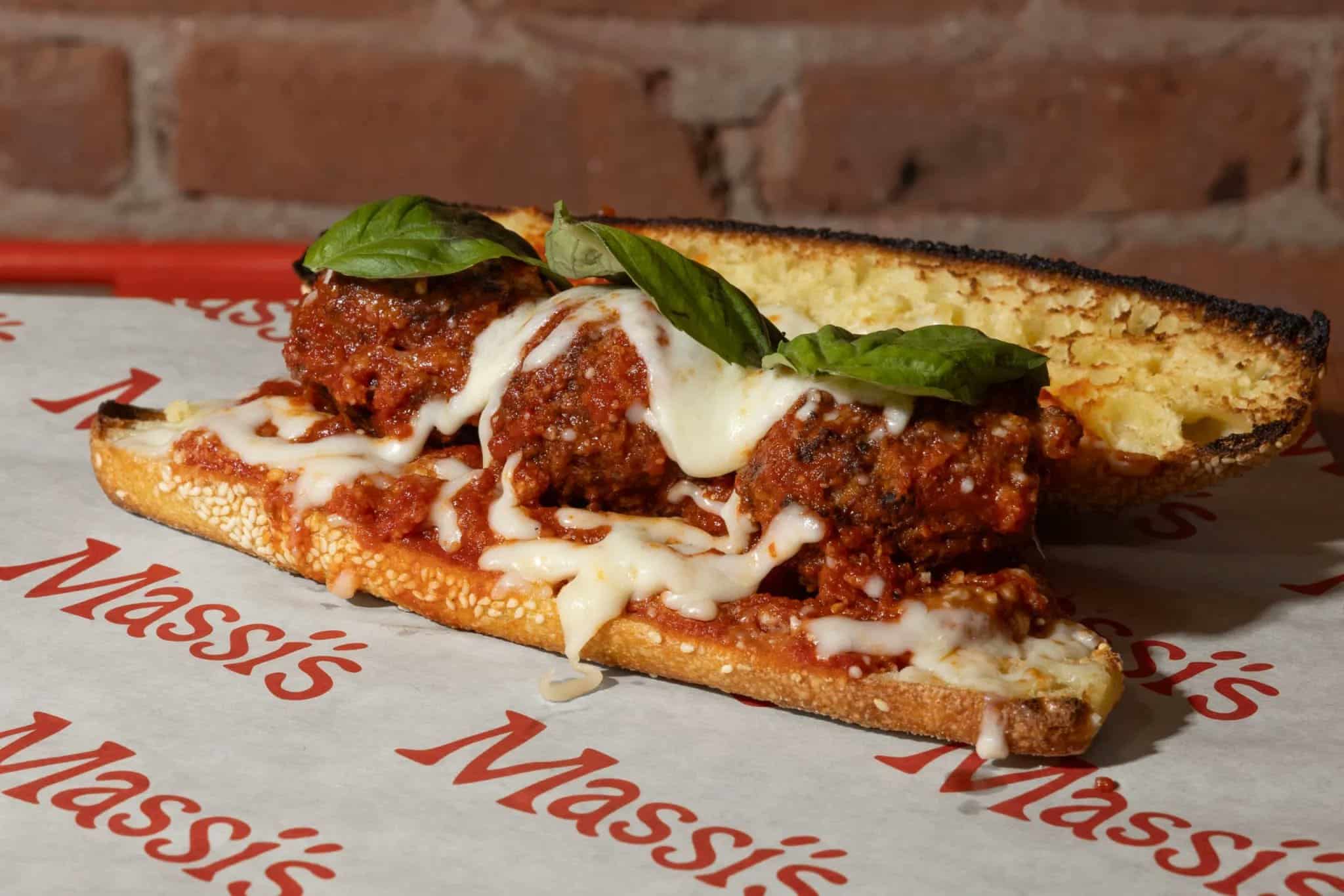 Massi's sandwich presentation