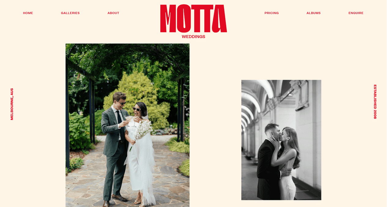 A simple to build weddings website