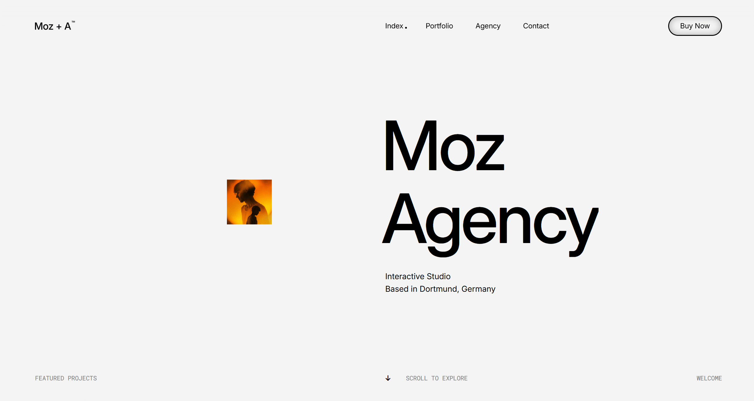 A minimalist web layout