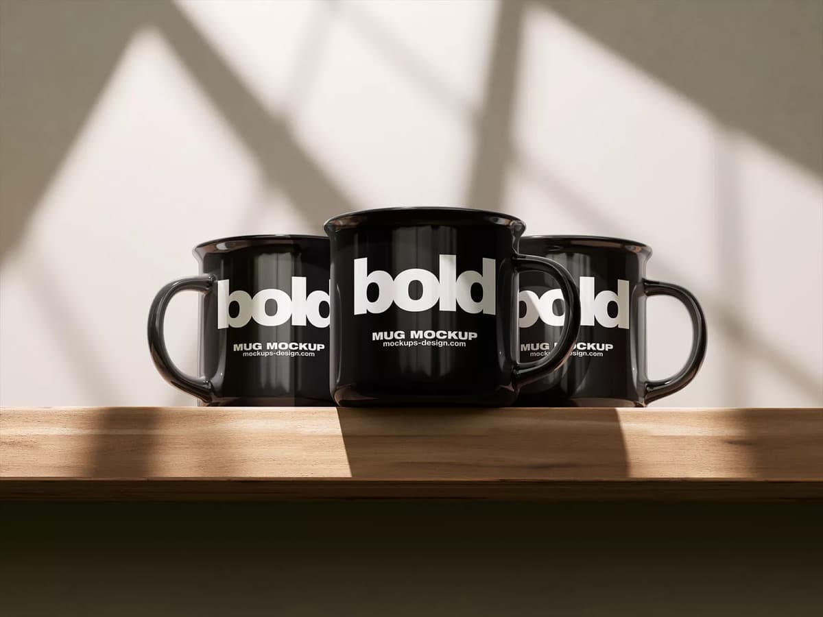 A free mug mockup scene