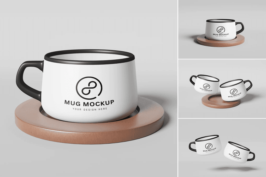 A mug mockup set