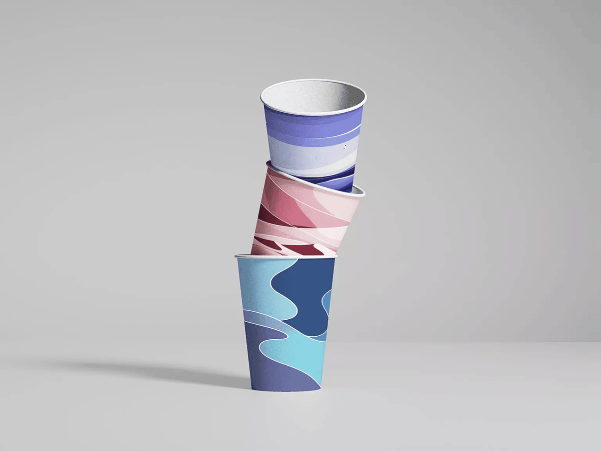 A free paper cup mockup