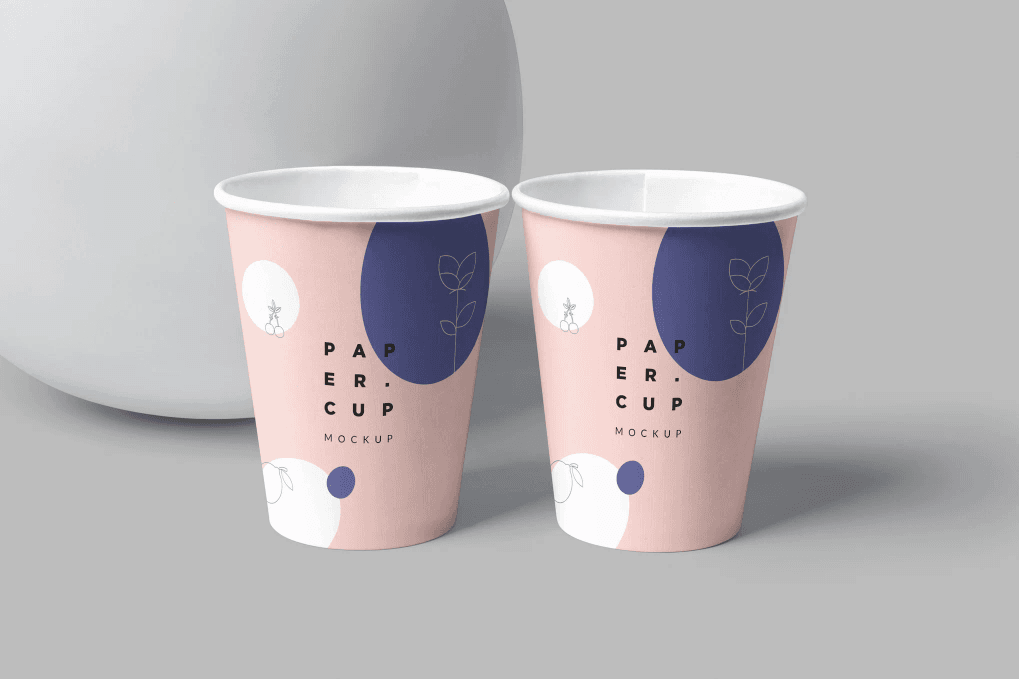 A paper cup mockup
