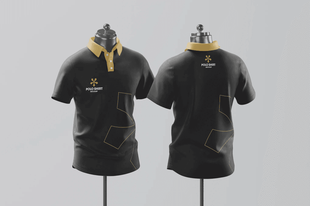 A polo shirt mockups
