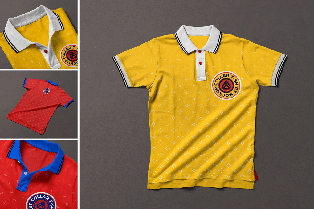 A professional polo shirt mockup