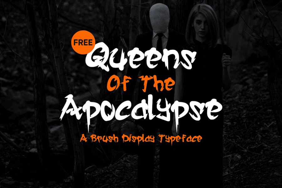 A brush display typeface