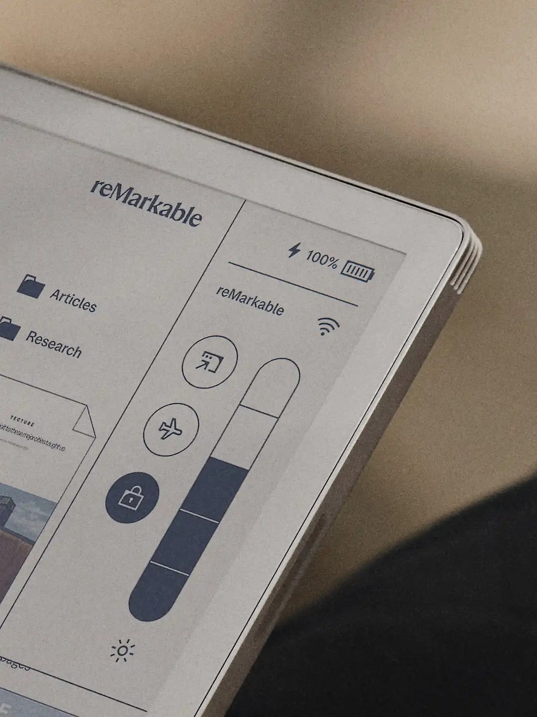 reMarkable paper pro move table