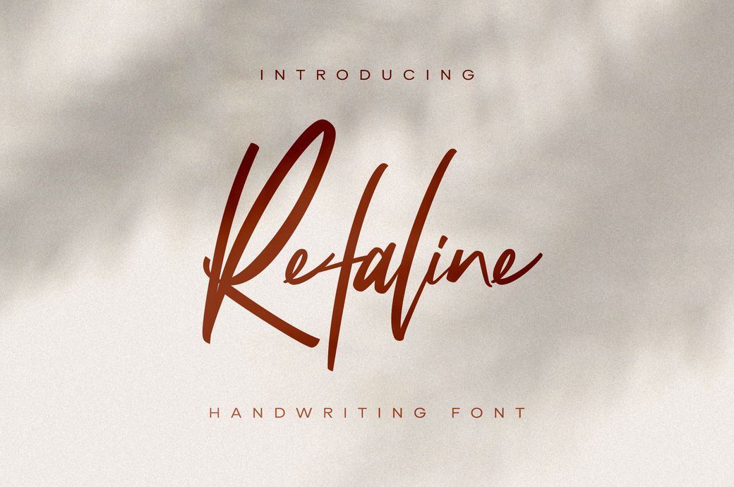 A free script font