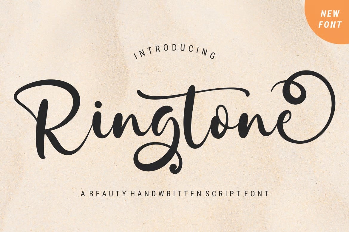 A beauty handwritten script font
