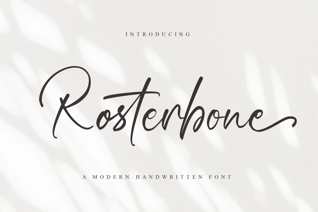 A modern handwritten font