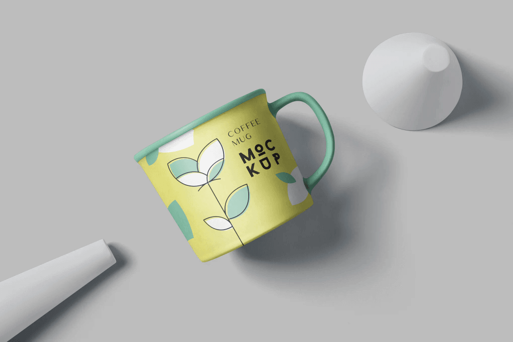 A round coffee mug mockups