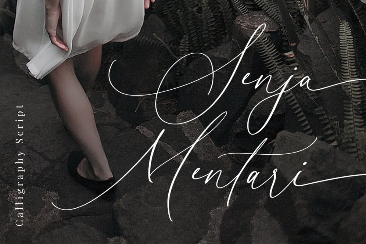 A new calligraphy script wedding font