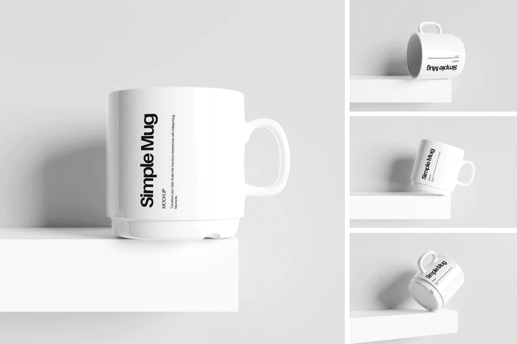 A simple mug mockup scenes