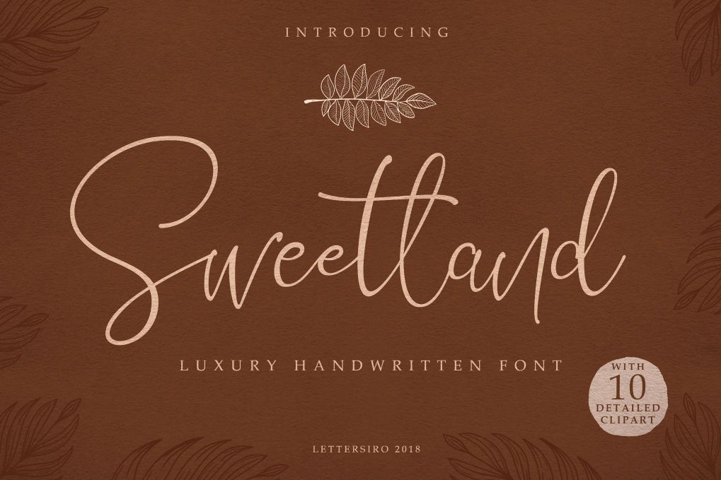 A luxury handwritten font
