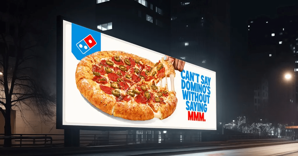 Domino's billboard