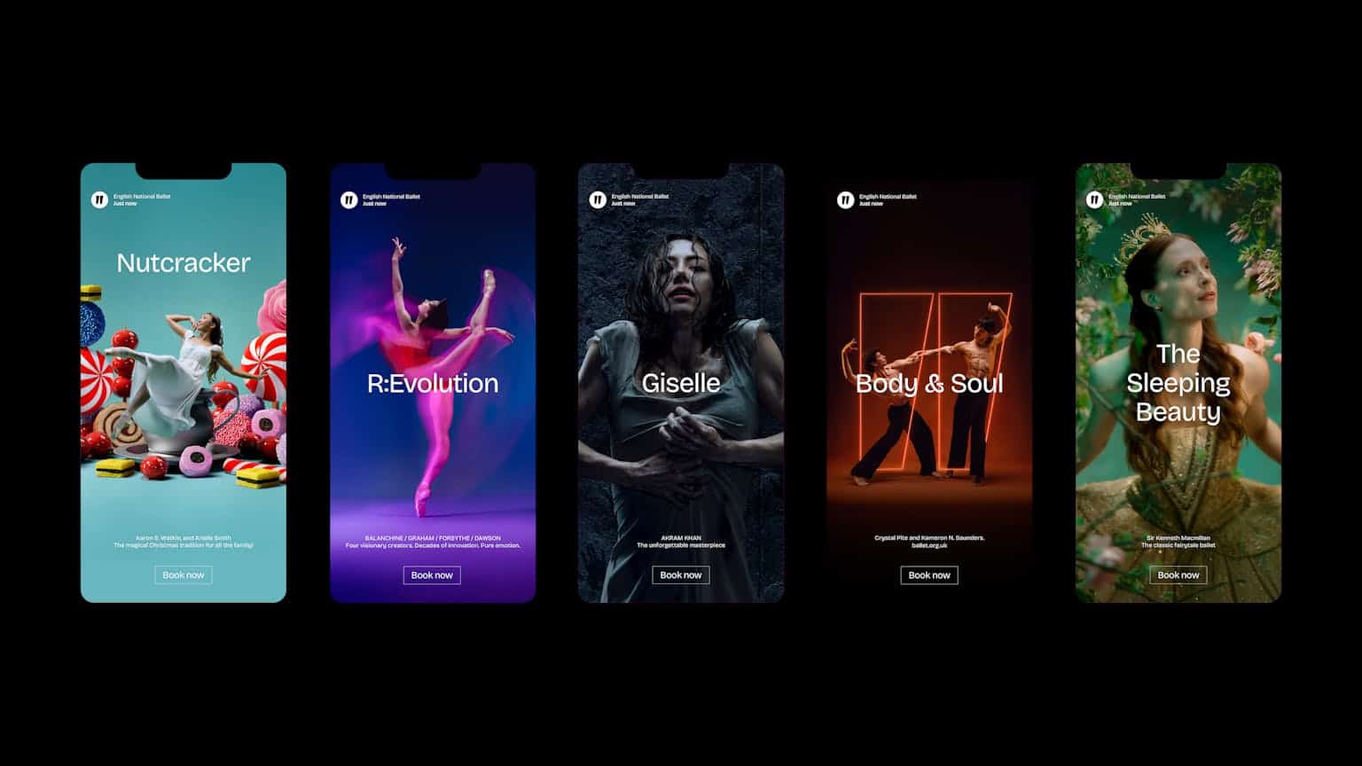 English National ballet Phone Screens