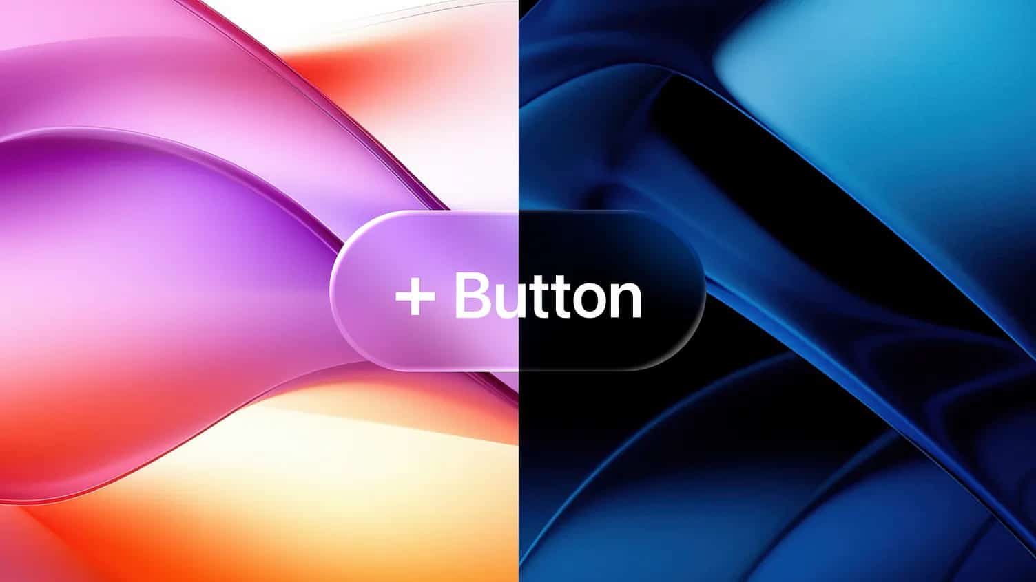 A liquid glass button iOS 26 light and dark