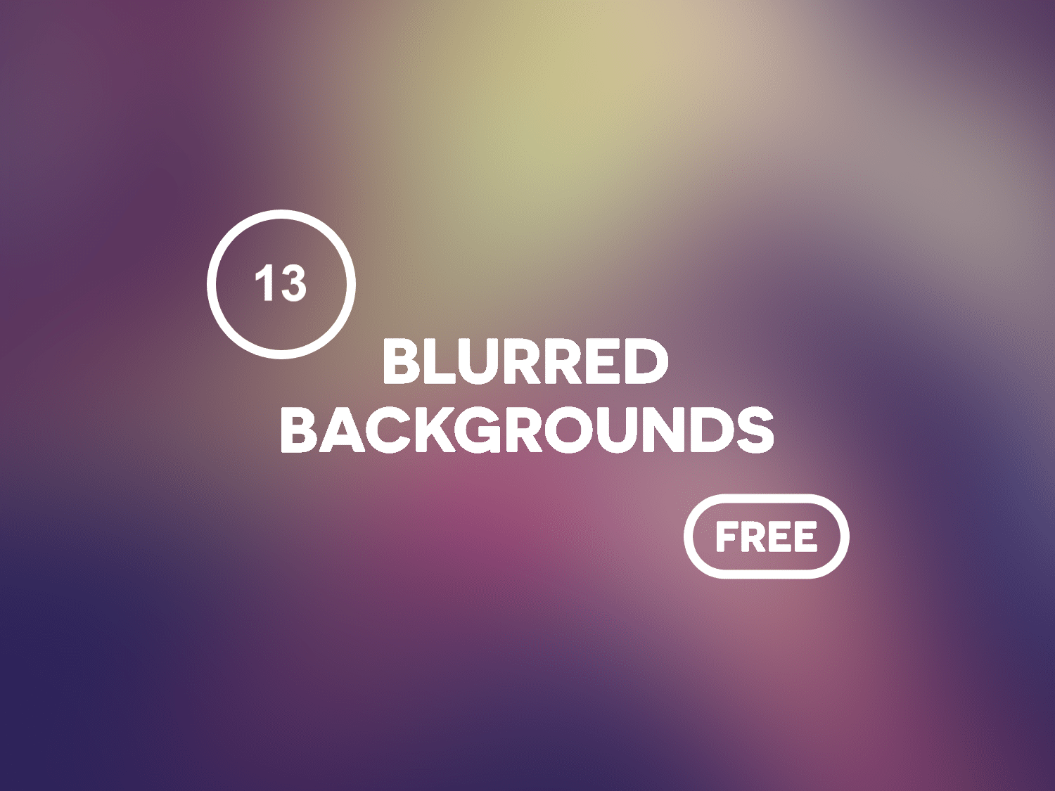 A free blurred backgrounds cover