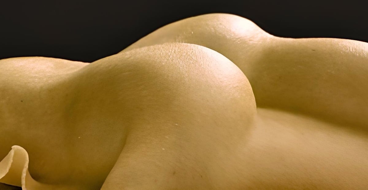 A naked body from pasta