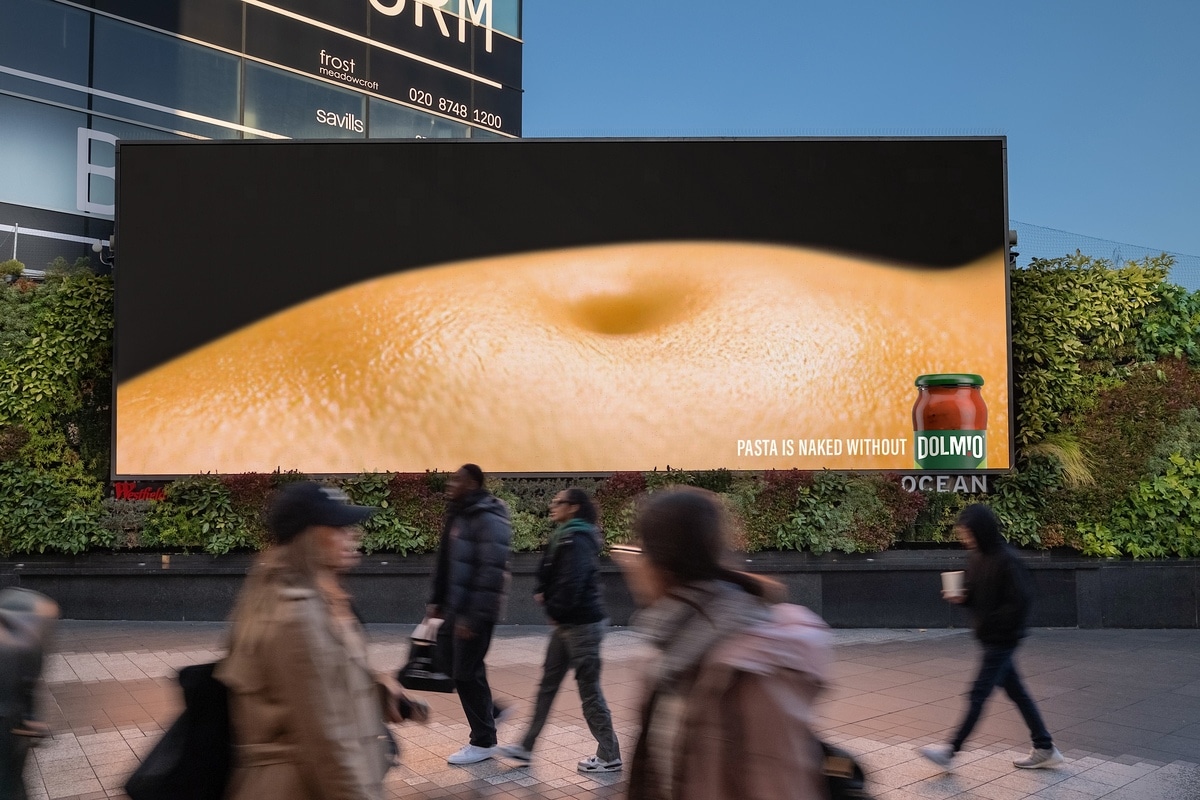 A Dolmio advertisement on billboard