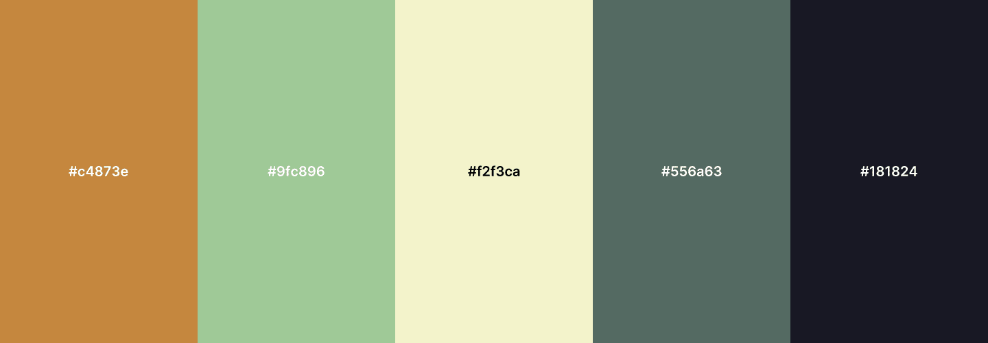 A Ghost color palette