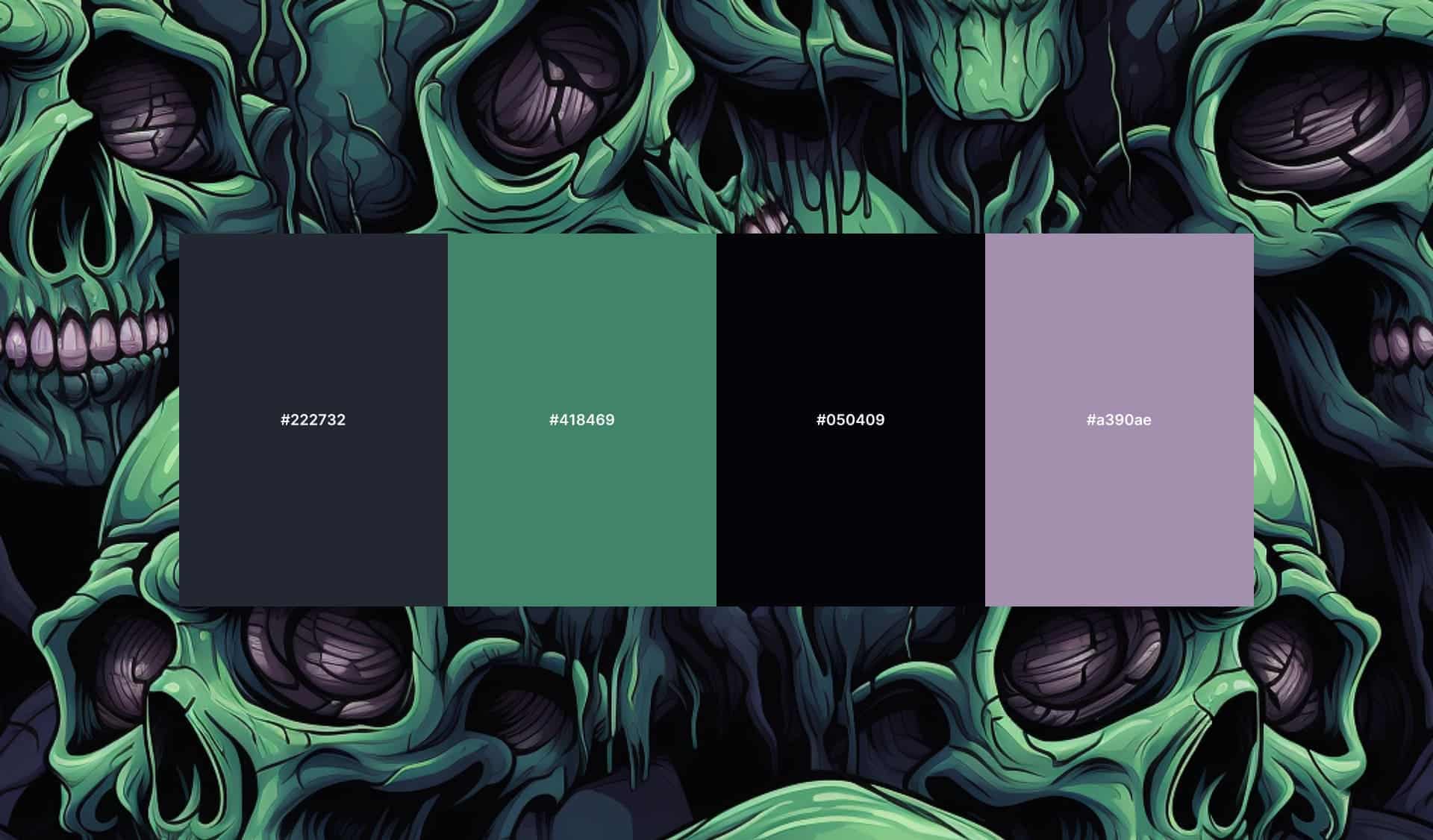 Halloween color palettes cover