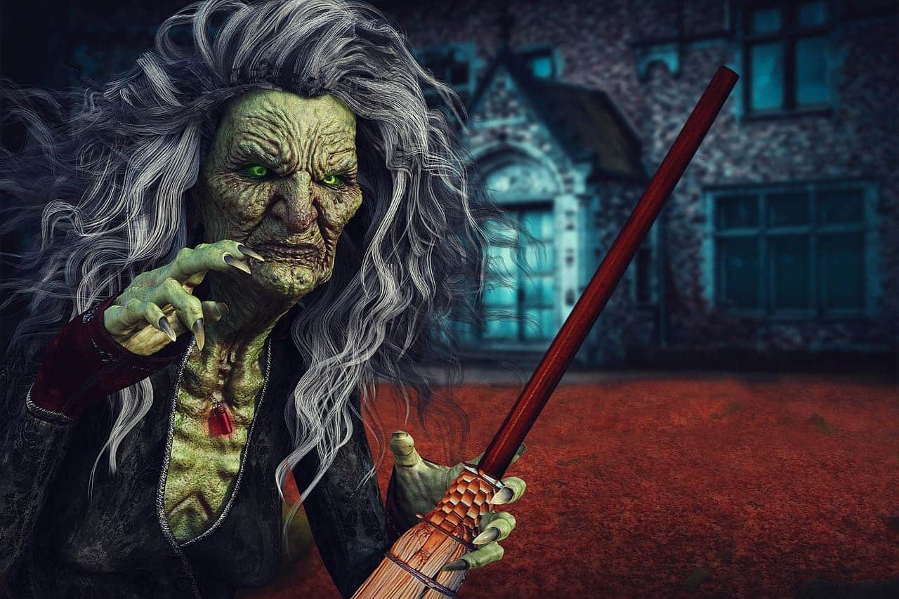 A witch icon Halloween