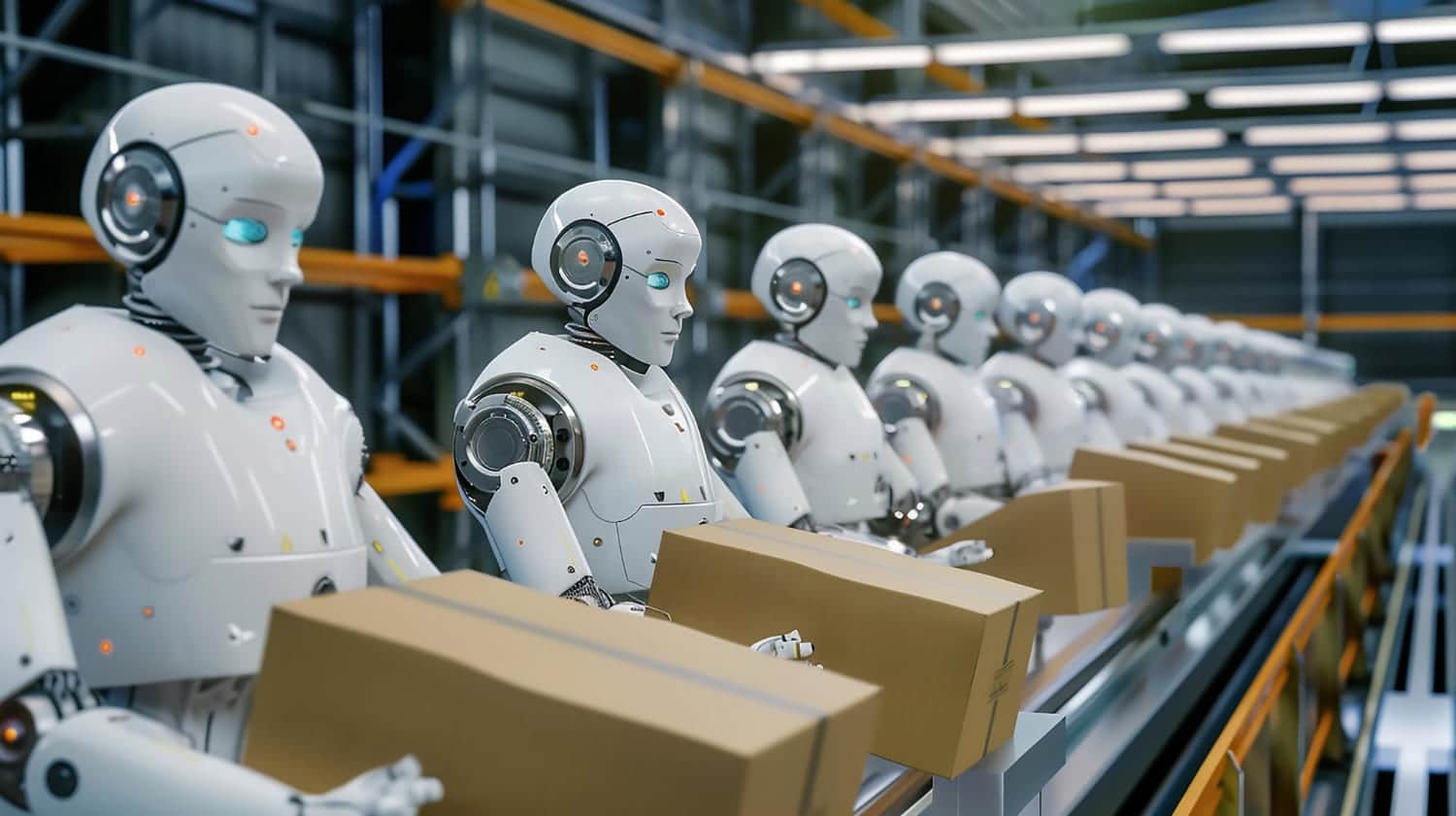 Robots working with packaging