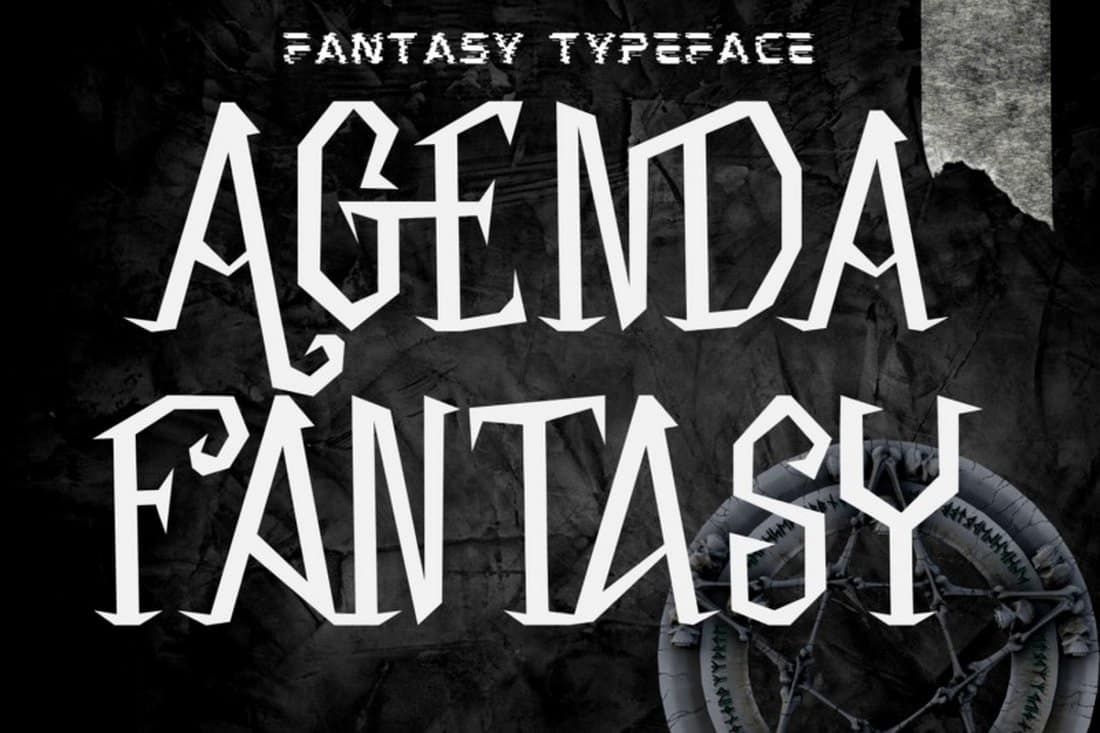 A free fantasy typeface