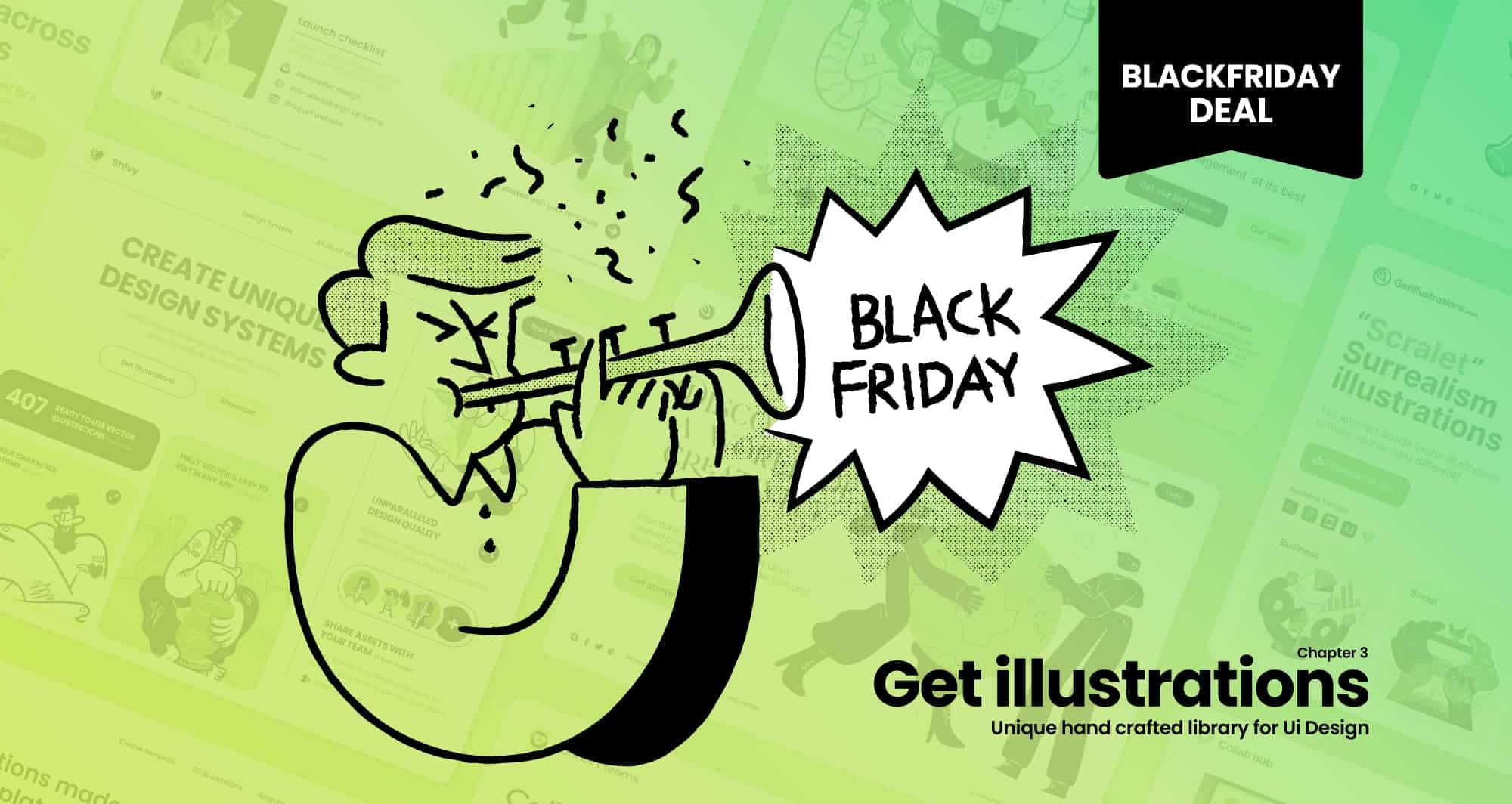 GetIllustrations Black Friday banner