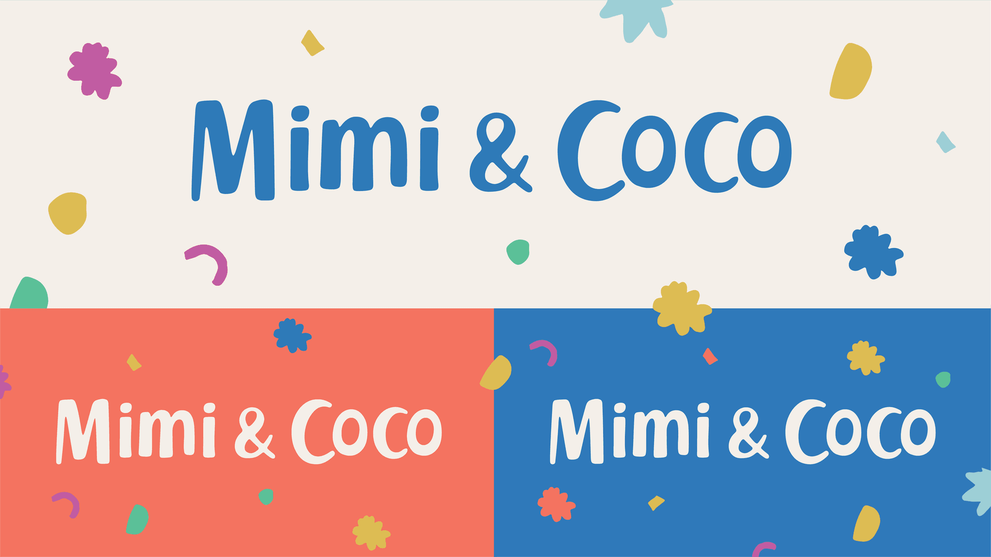 Mimi & Coco playful logotype