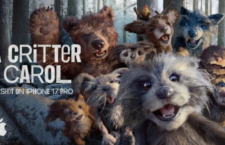 A Critter Carol Apple's holiday ad