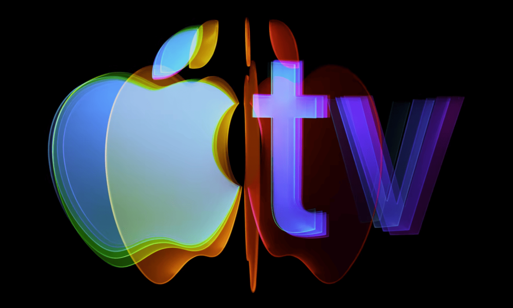 Apple TV logo with sound