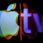 Apple TV logo with sound