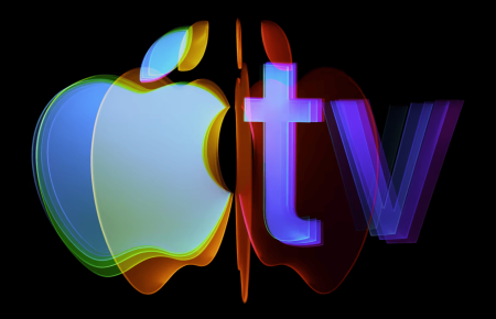 Apple TV logo with sound