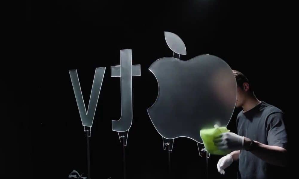 Apple TV intro made with real stuff