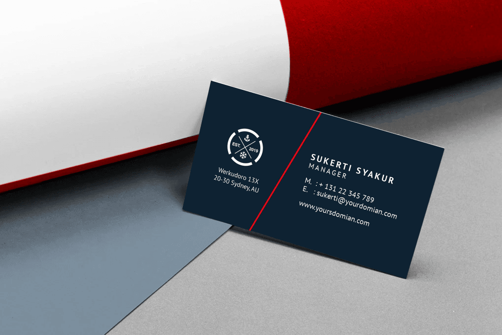 A modern business card template