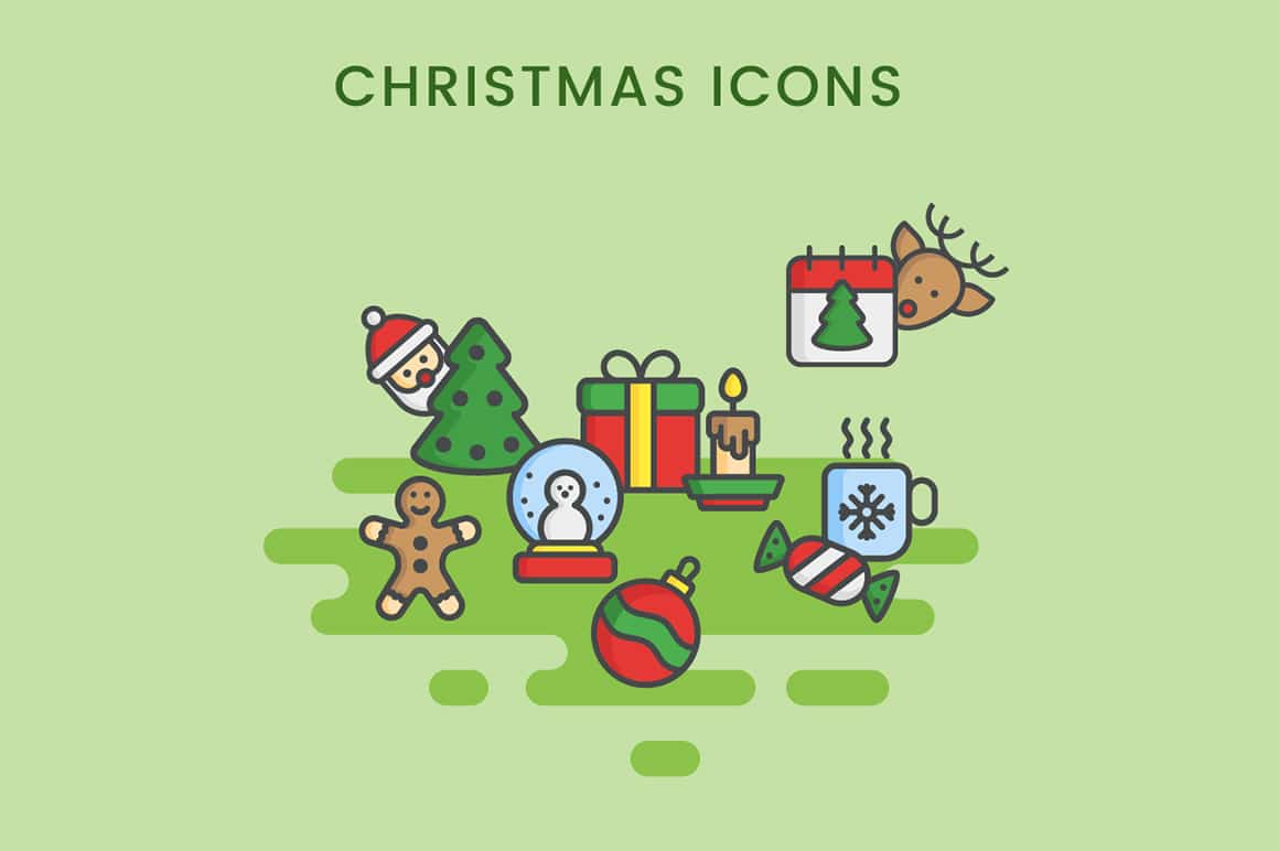 A free Christmas icon set