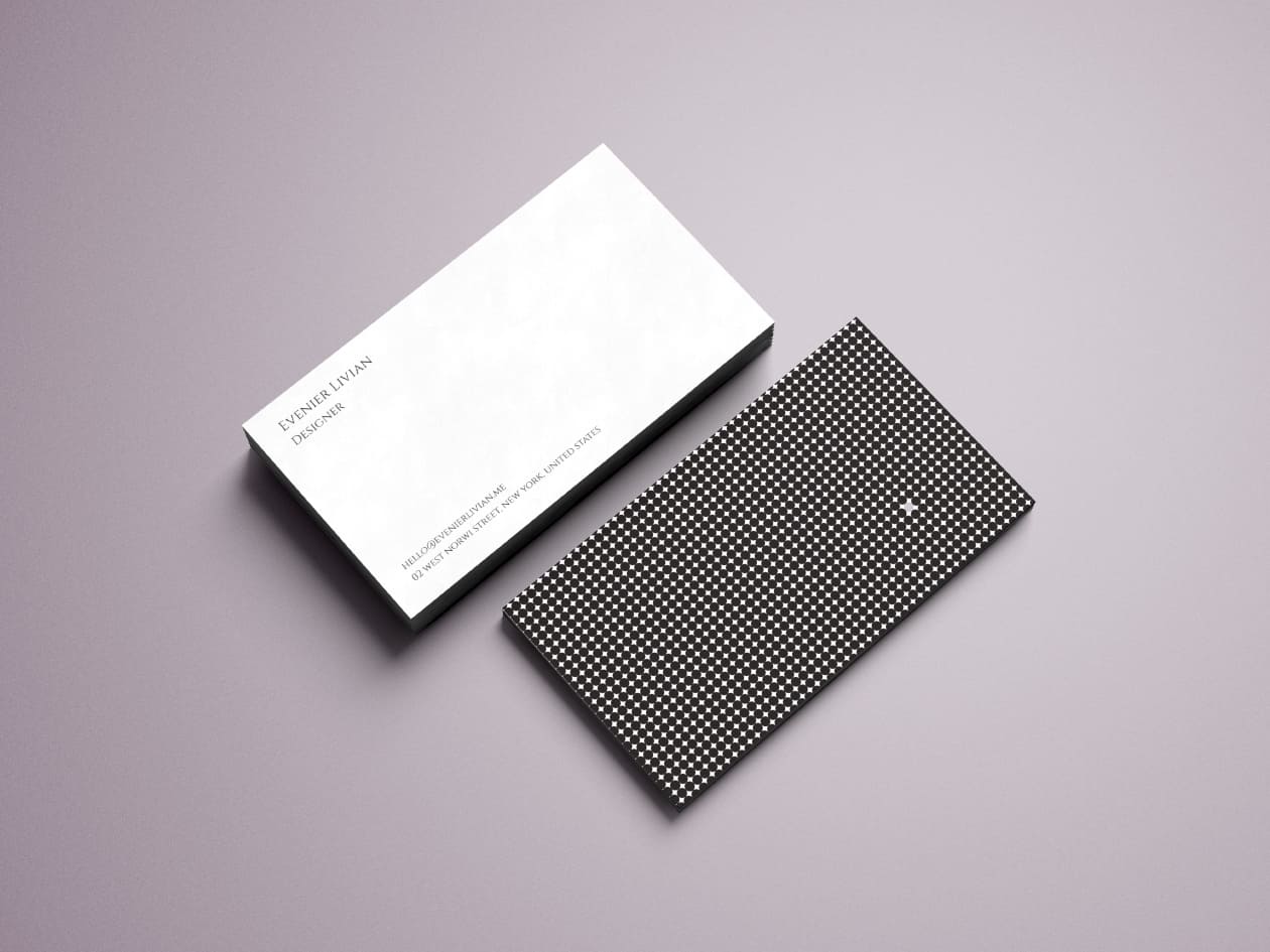 A free modern business card template