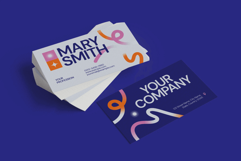 A company business card