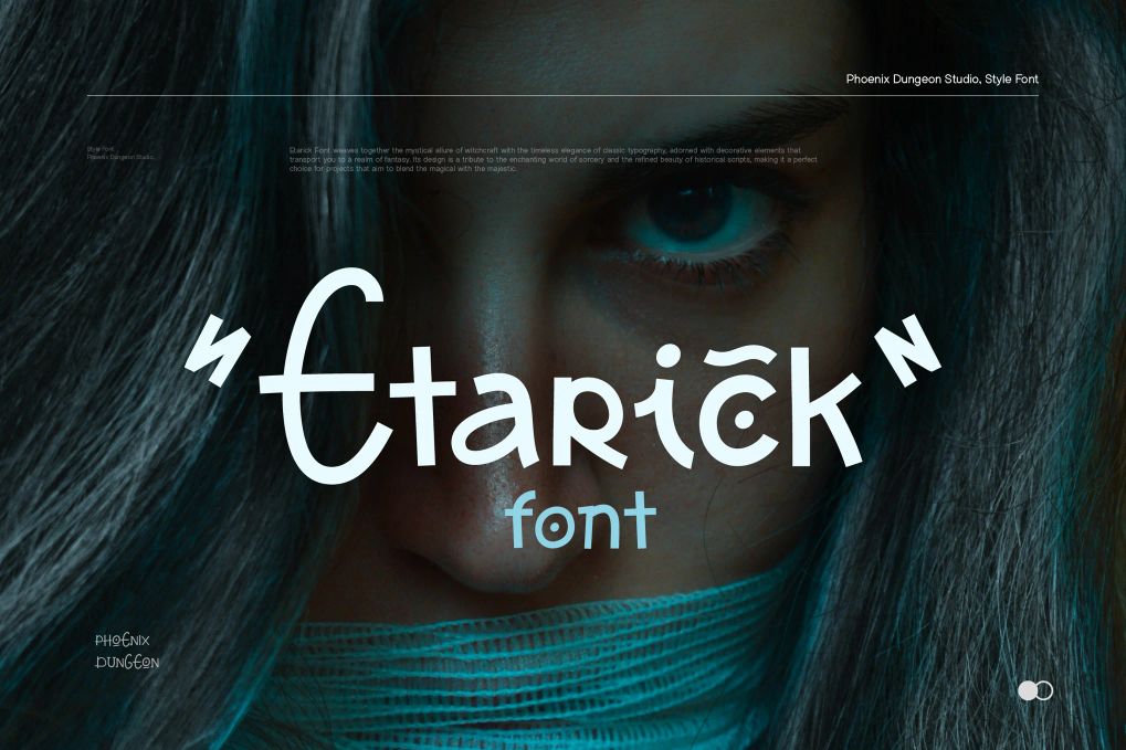 A mystic fantasy font