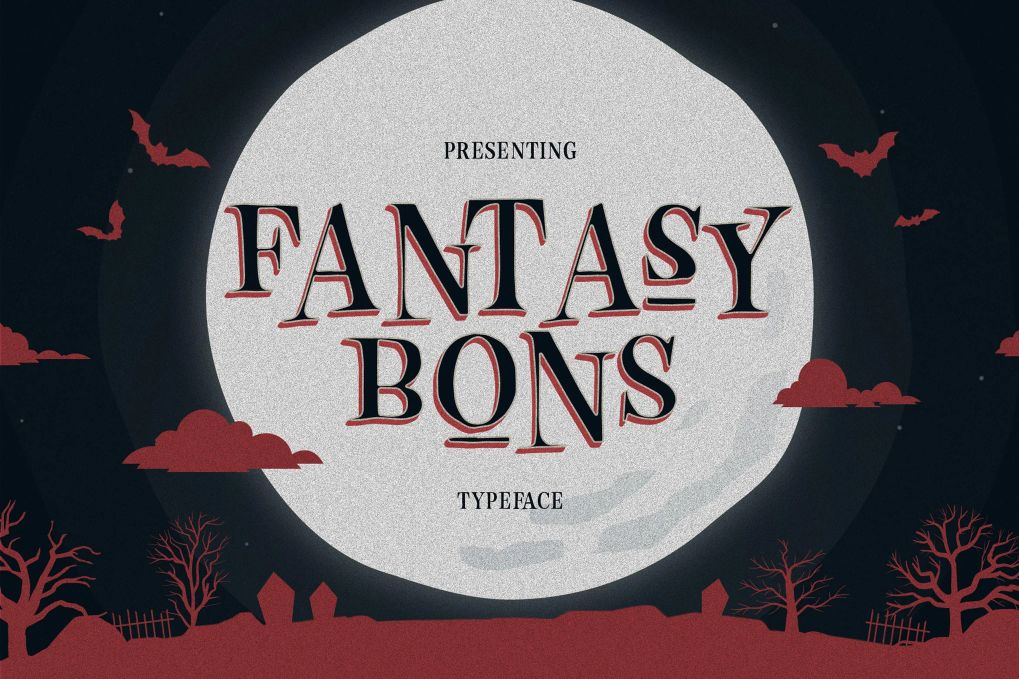 A fantasy display font