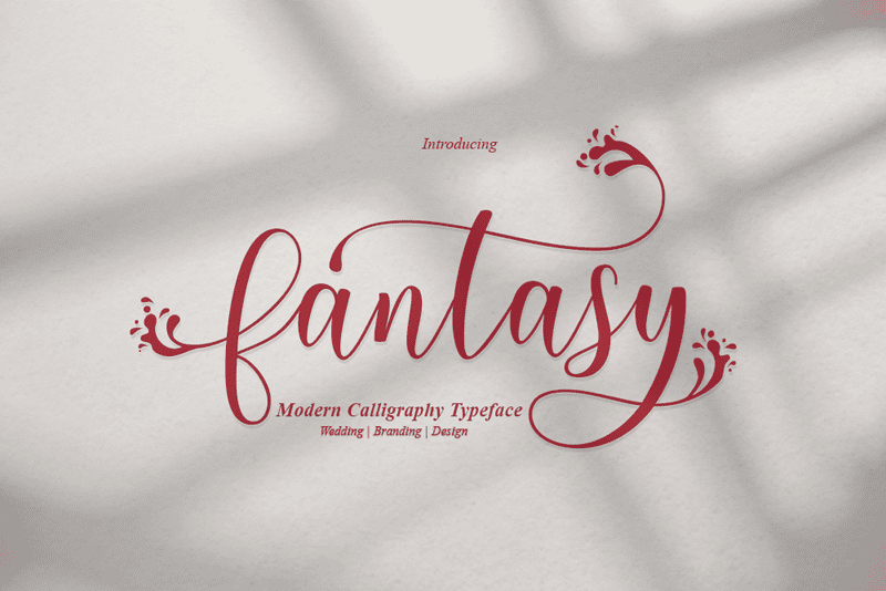 A free modern calligraphy typeface