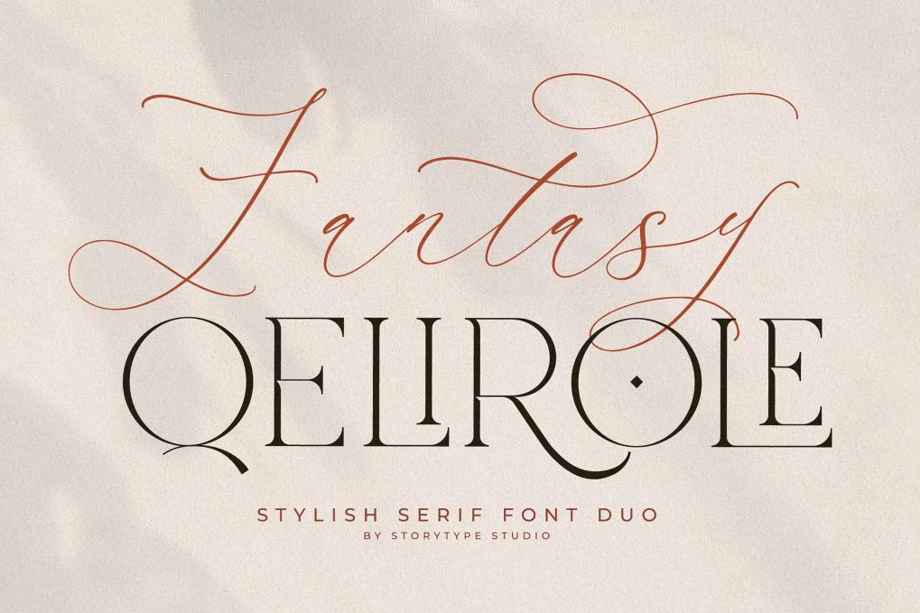 A stylish serif font duo