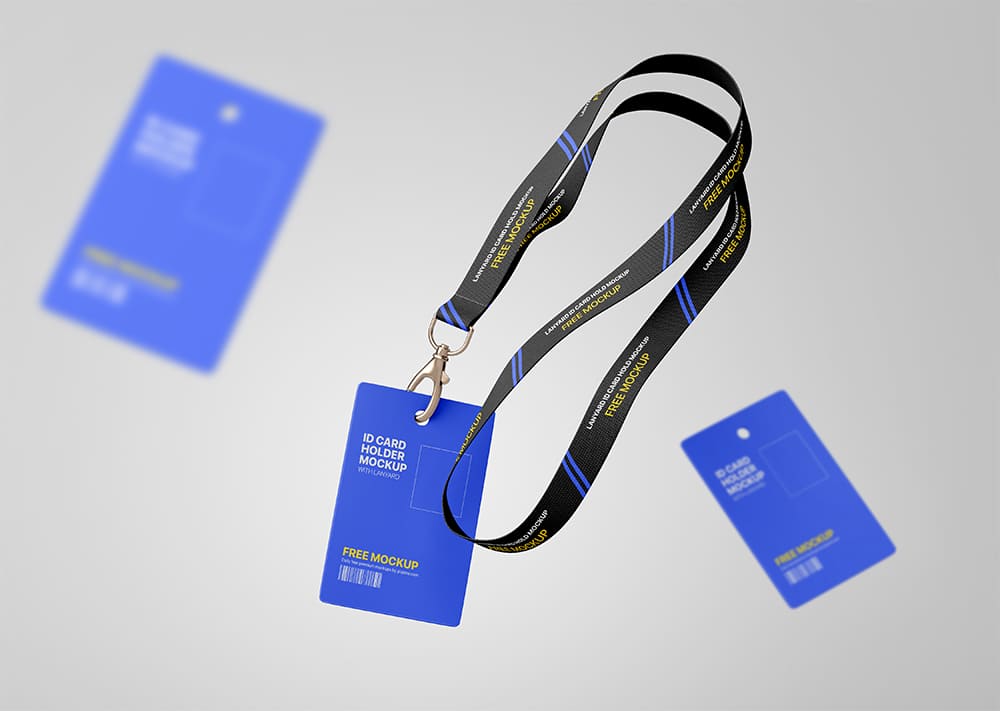 A free employee id card mockup