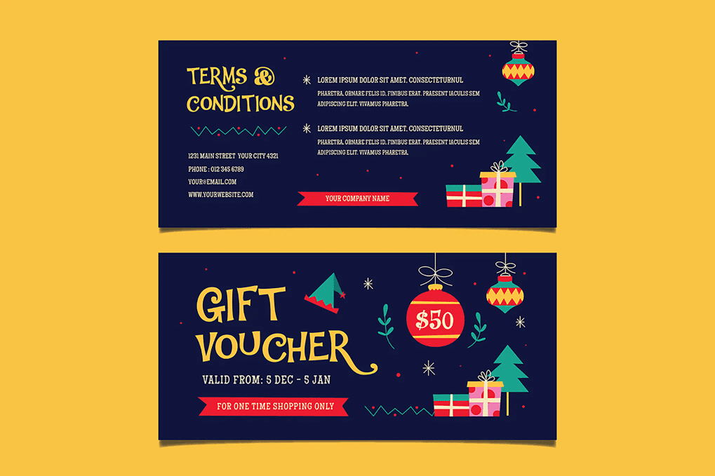A Christmas gift voucher