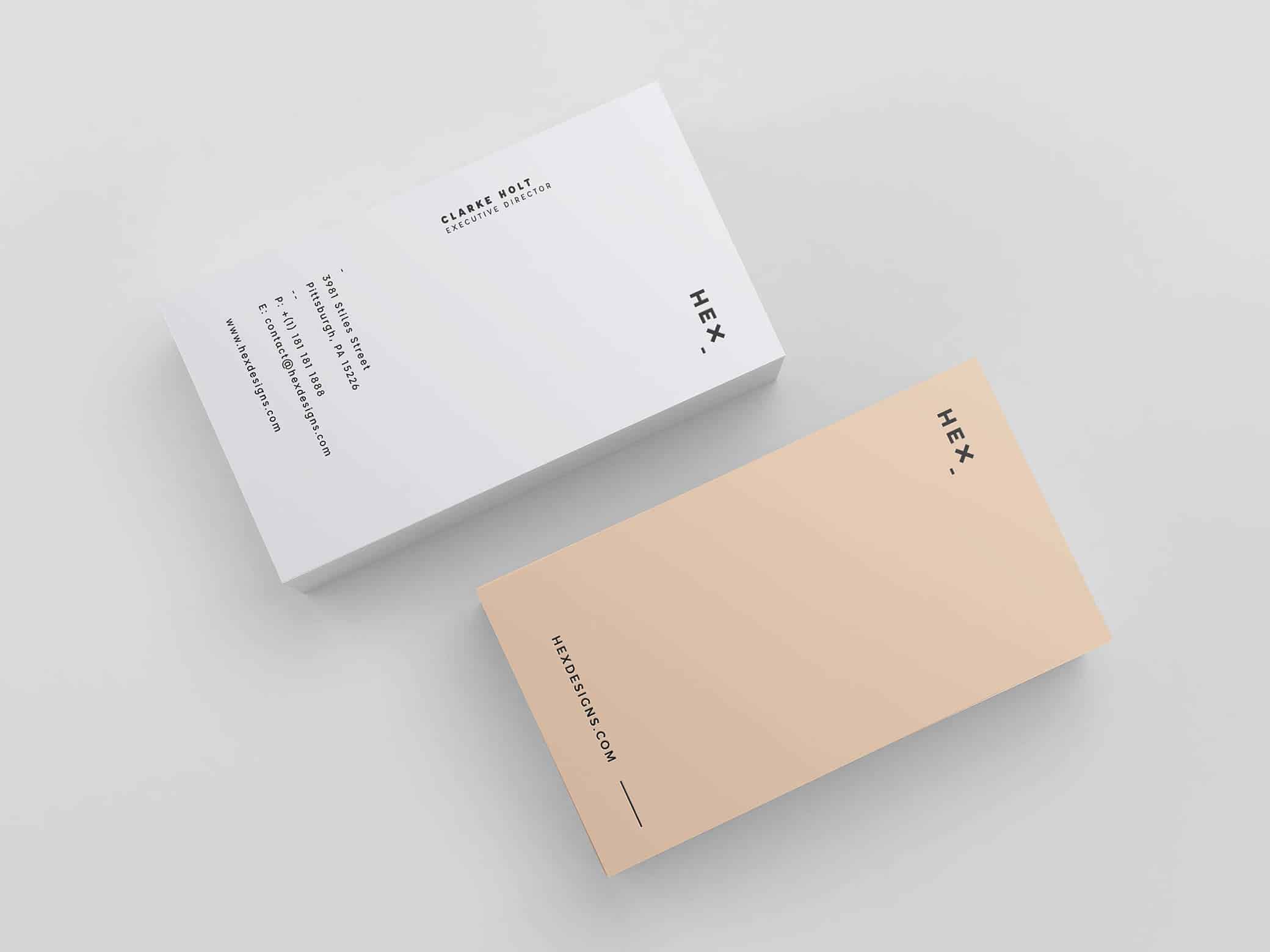 A free business card template