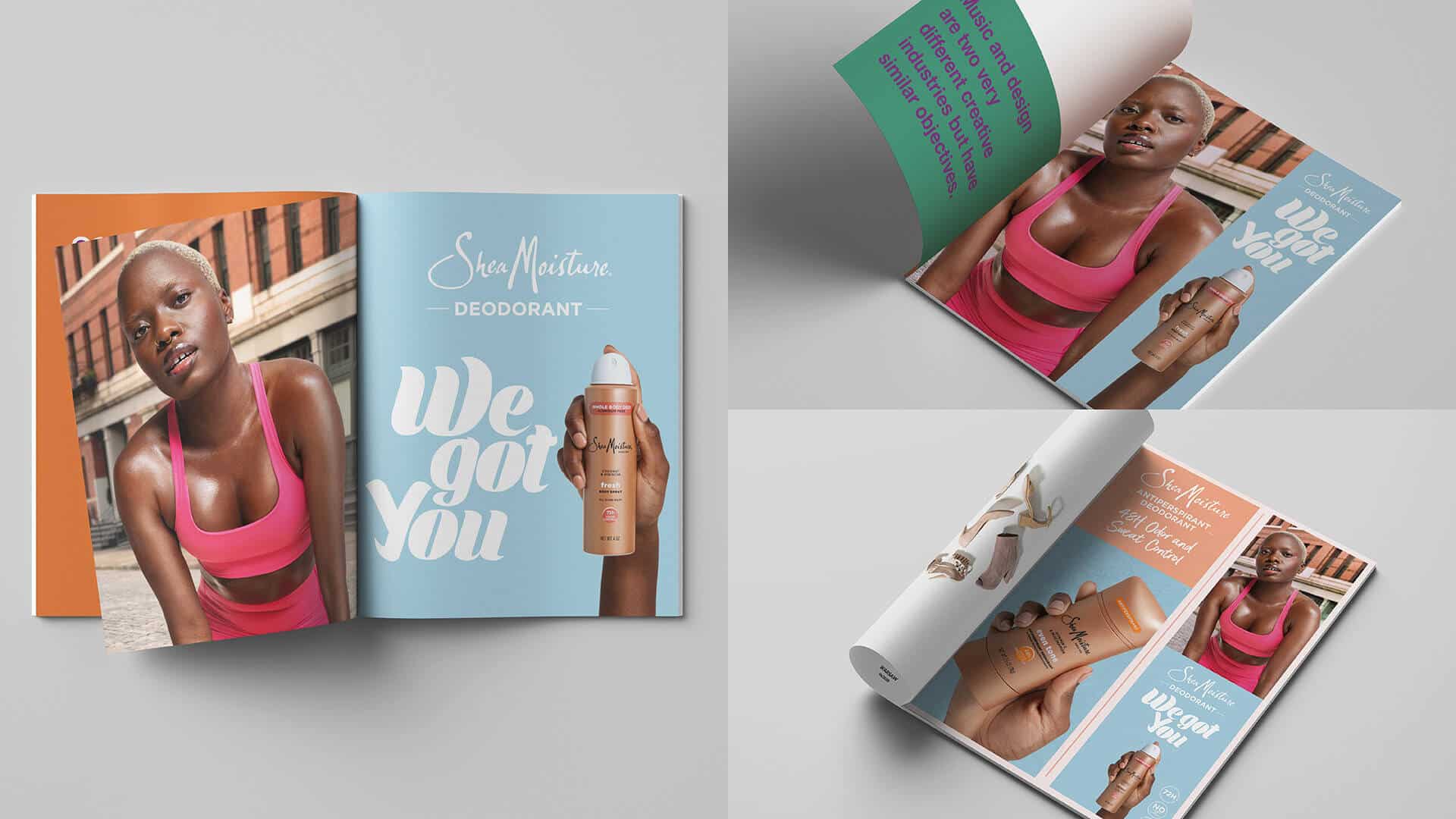 SheaMoisture deodorant in magazines