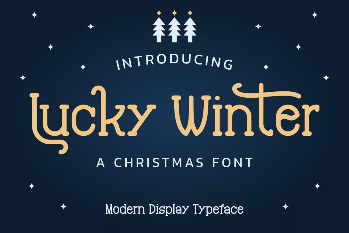 A winter Christmas font